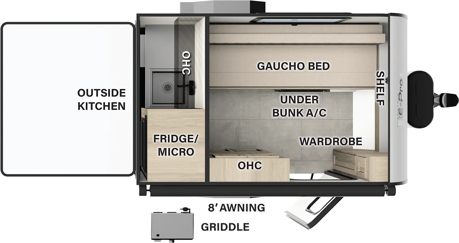 Flagstaff E Pro E12SA Floorplan